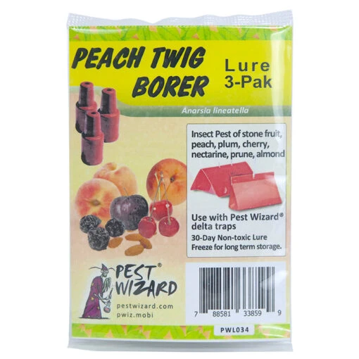 Pest Wizard Peach Twig Borer Lure 4 Week 3-Pack -Plant Seeds Sales Pest Wizard Peach Twig Borer Lure 3pack 1