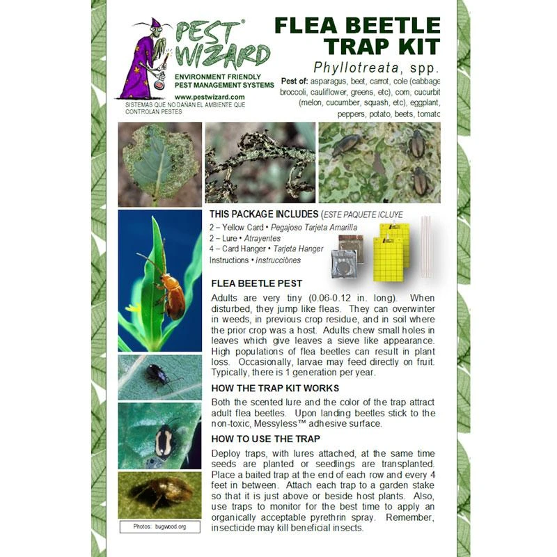 Pest Wizard Flea Beetle Trap Kit 3 Pest Wizard Flea Beetle Trap Kit
